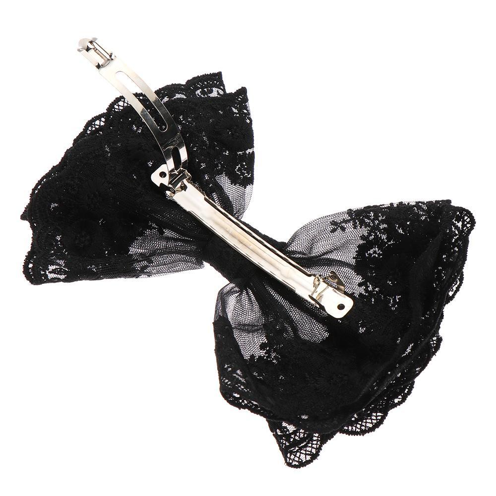 Kẹp Tóc Nơ Màu Trắng Đen Nhiều Kiểu Dáng Lựa Chọn