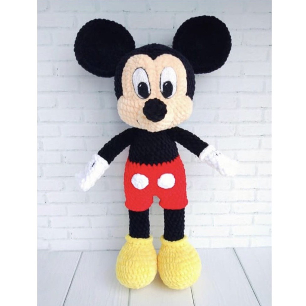 Set len móc thú diy - Mickey
