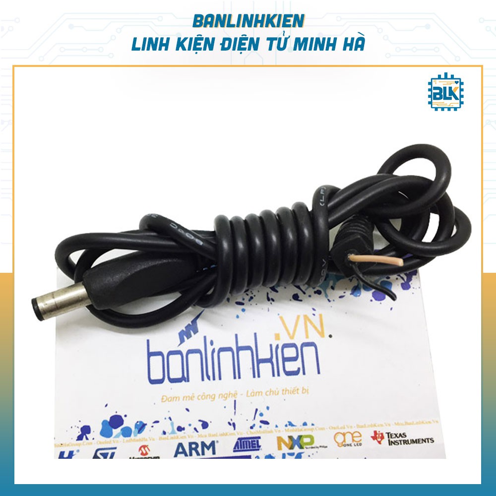 Dây DC Đực 5.5x2.1MM 1 Đầu Dài 1 Mét (Cũ)