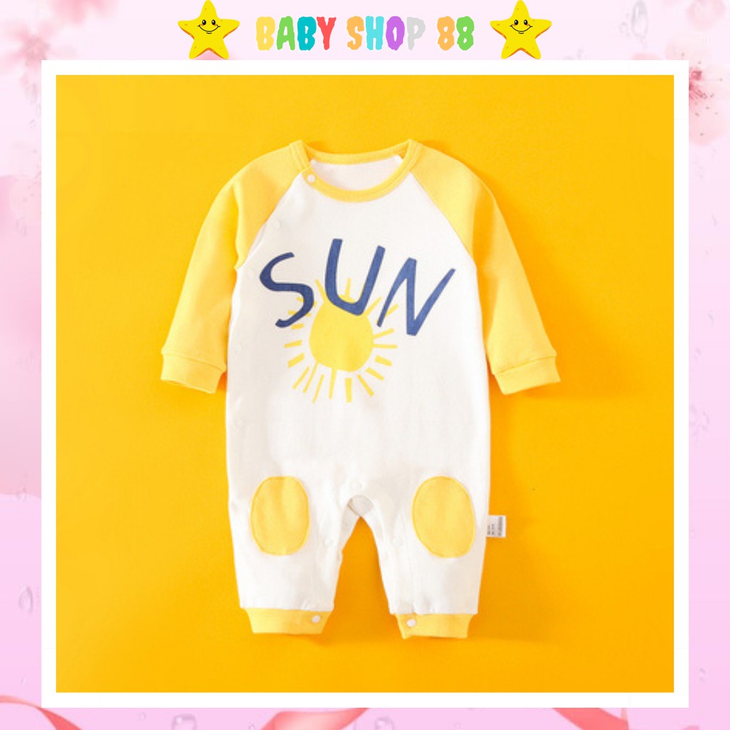 Bộ body dài tay - body suit - bộ đồ liền thân - áo liền quần - quần áo trẻ em cho bé trai bé gái sơ sinh M.D15