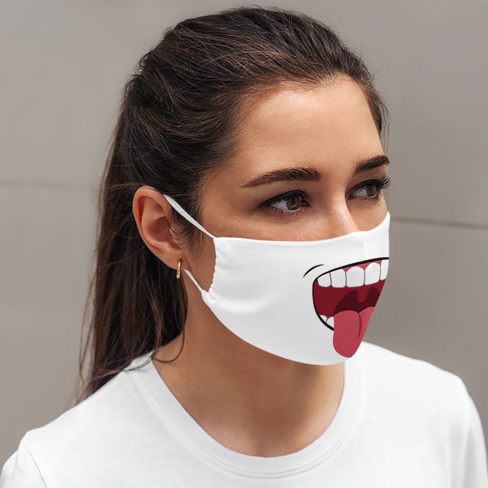 Khẩu trang hoạt hình trẻ em đáng yêu thú cưng cho bé dễ thương Hình Vẽ DRAWN CARTWELL phòng ô nhiễm dày 2 lớp chống giọt