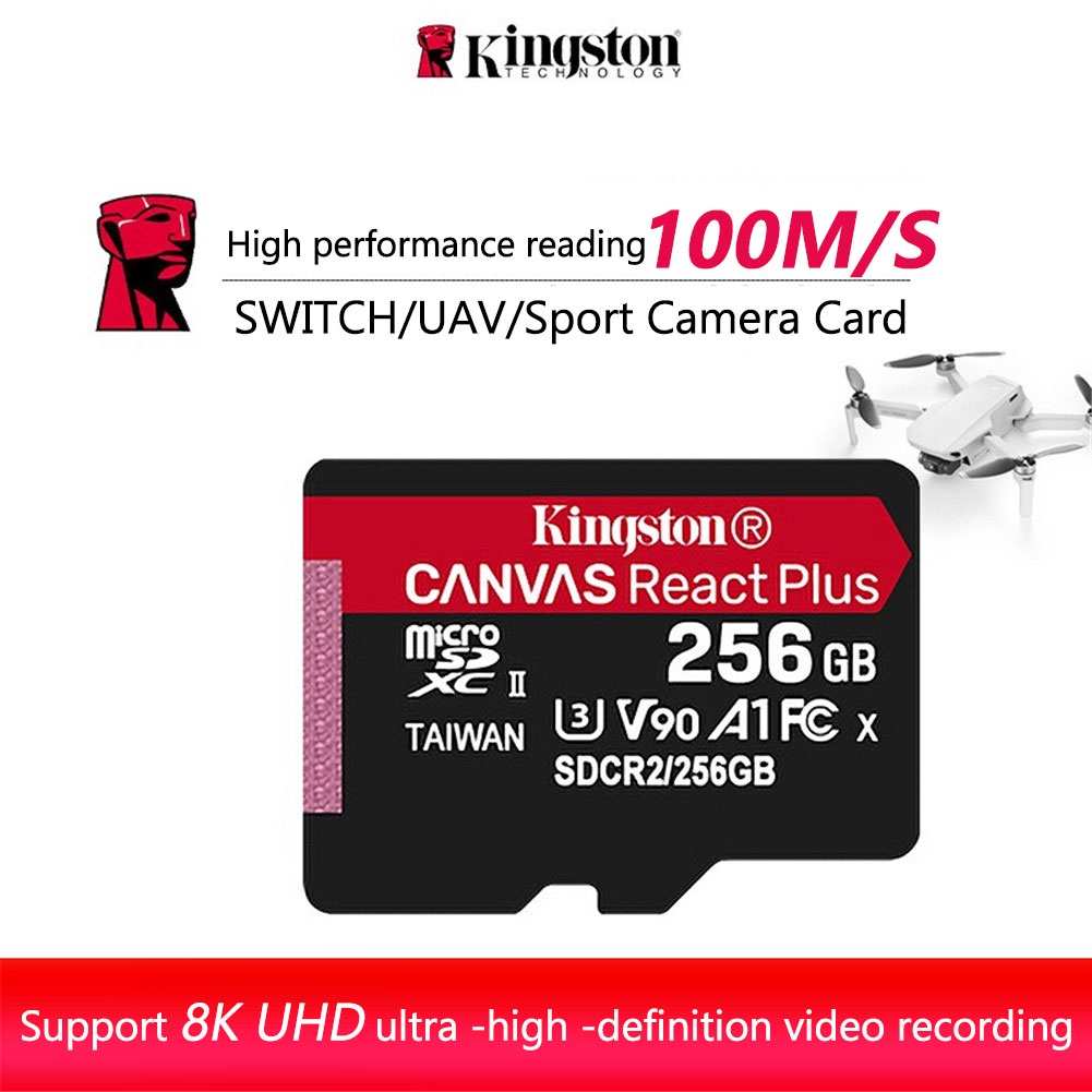 Thẻ nhớ Kingston U3 V90 TF tiện lợi dành cho điện thoại thông minh Thẻ nhớ hiệu suất cao Thẻ nhớ Kingston U3 V90 TF Thẻ lưu trữ được xếp hạng hàng đầu Di động tốc độ cao