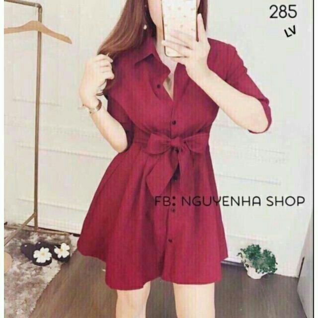 Đầm sơ mi thiết kế cao cấp giá sỉ(có kèm hình chụp thật)