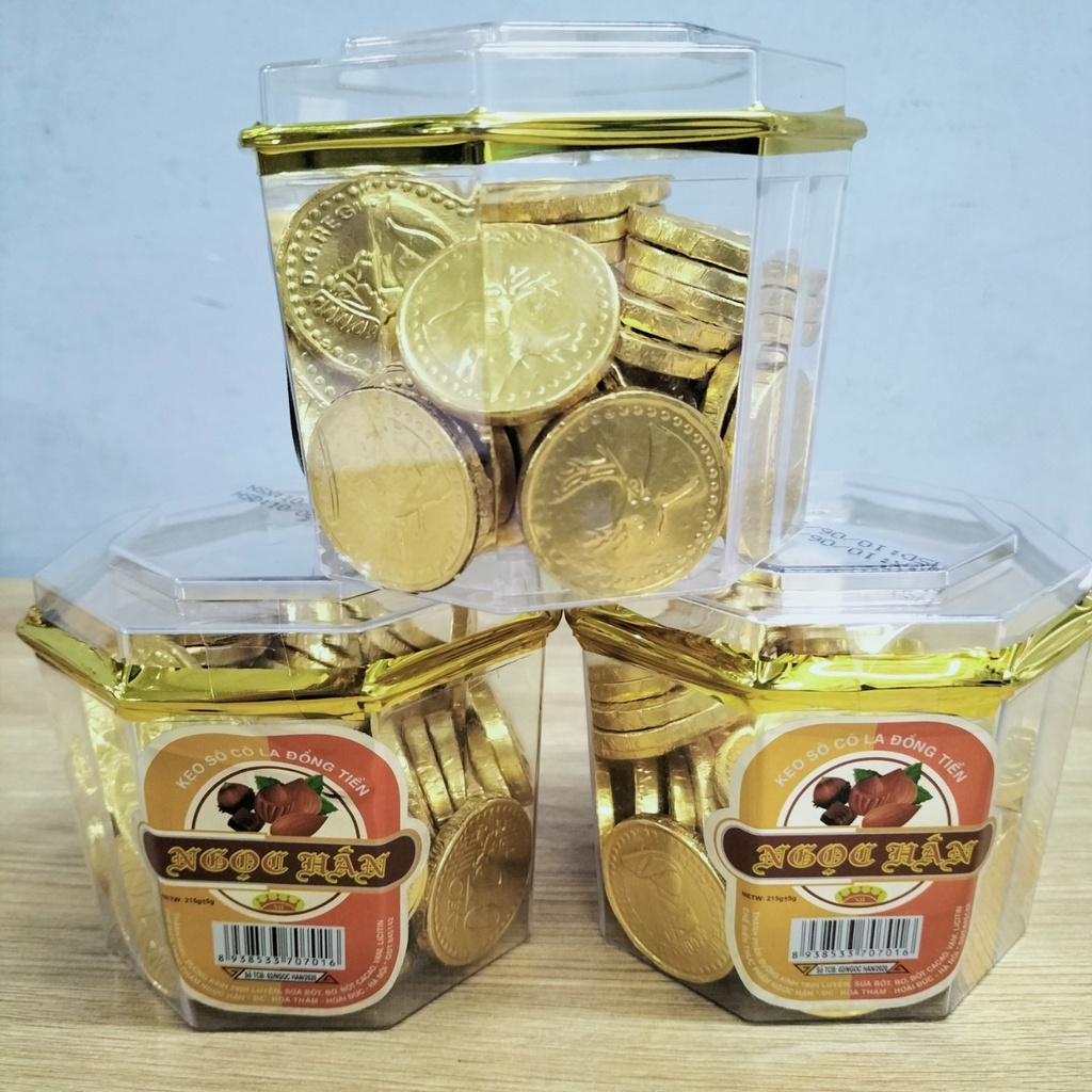 Socola Đồng Tiền Vàng Hộp 220g