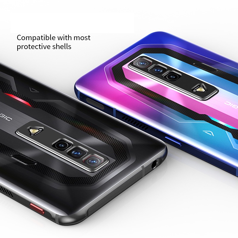 Khung Kim Loại Bảo Vệ Ống Kính Máy Ảnh Cho ZTE nubia Red Magic 7 8 8s Magic7 Pro Plus