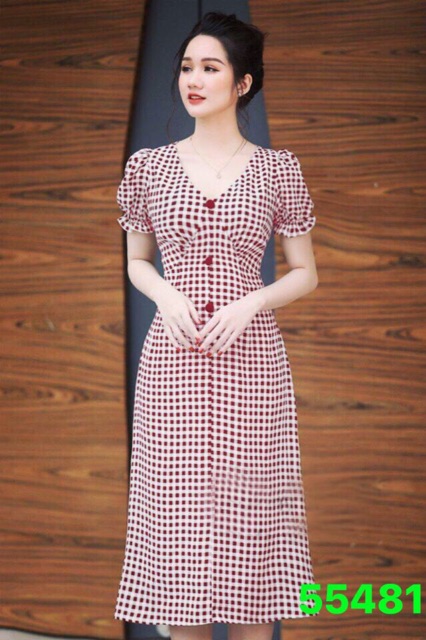 🍒Đầm kate caro