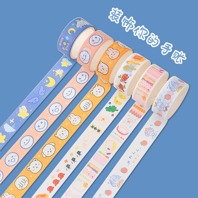 Washi tape trang trí sổ còng, sổ Bullet Journal │ Washi giấy thường │ 1 cuộn 1,5cmx3m │ Xem thêm ở phần MÔ TẢ SẢN PHẨM