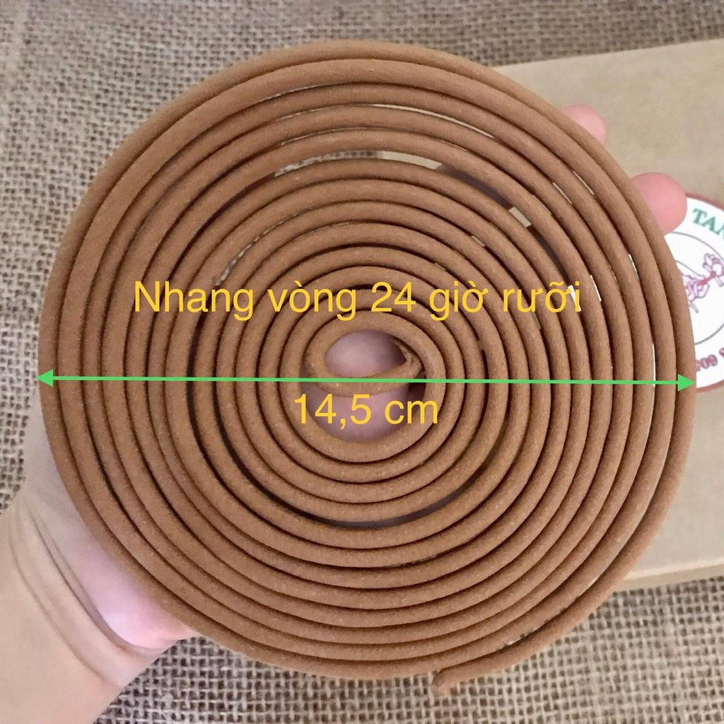 NHANG VÒNG TRẦM HƯƠNG 24H RƯỠI (24,5H)- THƠM MÙI TRẦM NGUYÊN CHẤT, THẮP THỜ CÚNG, TẨY UẾ HIỆU QUẢ- TANU STORE
