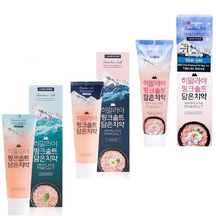 Bộ 3 Kem Đánh Răng Bamboo Salt Muối Hồng Himalaya Hàn Quốc 100g