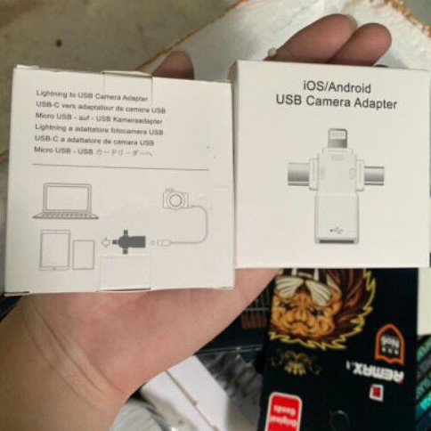 OTG 3 in 1 iOS / Android USB Camera Adapter