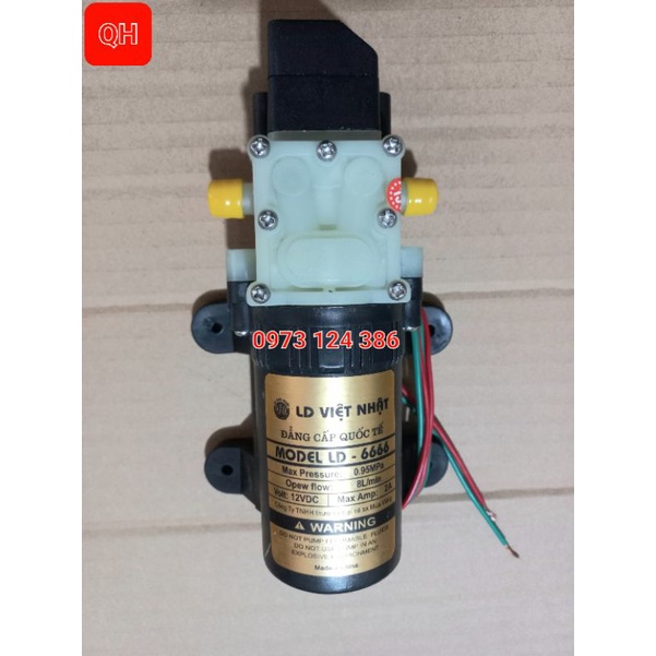 Máy bơm tăng áp mini 12v, Máy bơm phun sương 12v,Tưới cây cảnh ( LOẠI XỊN)