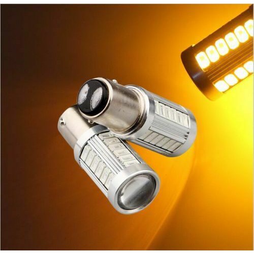 Đèn LED Chân 1157 Chip 5630 Dạng Cầu Lồi Siêu Sáng Với 33 SMD Cho Đèn Hậu, Đèn Lùi, Xi Nhan, Báo Rẽ Ô Tô, Xe Máy