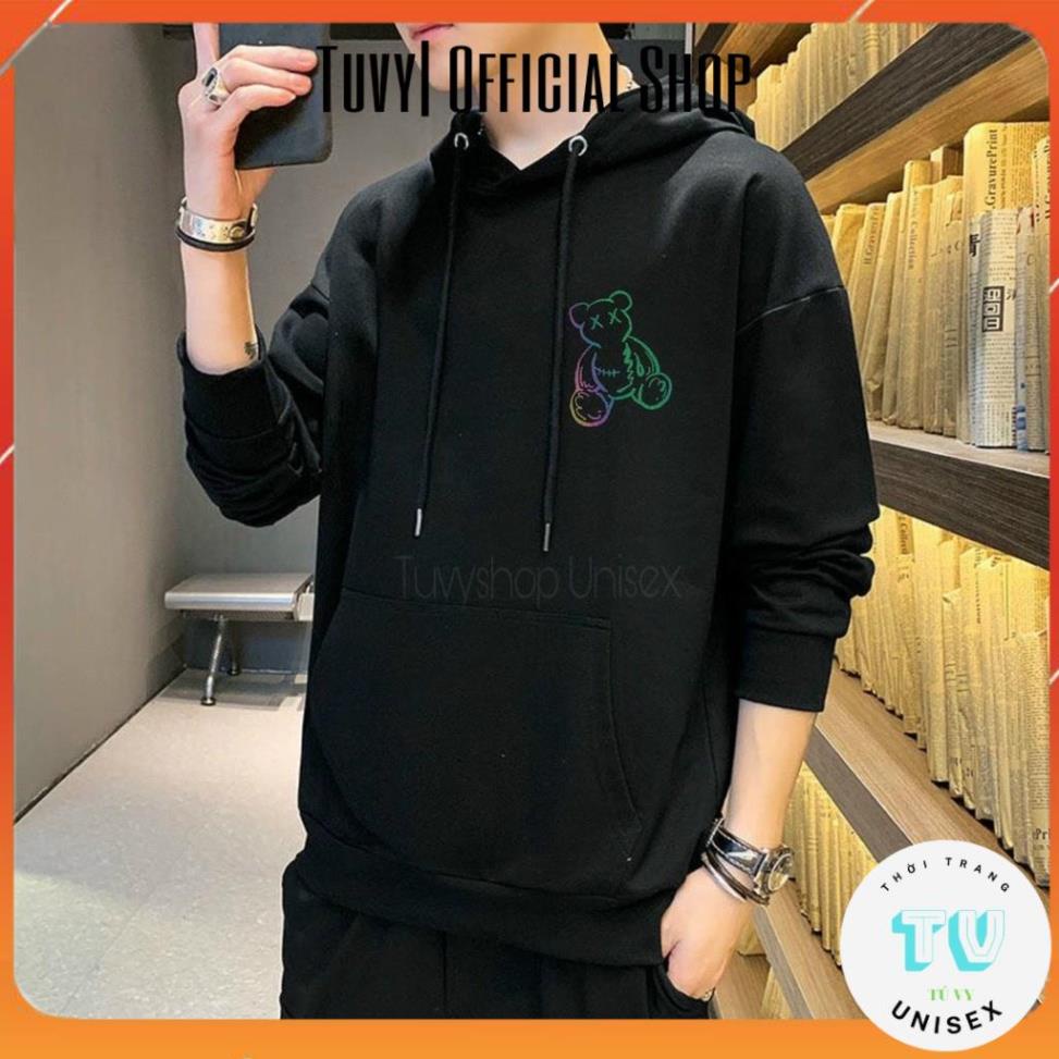 Hoodie nam FREESHIP Áo hoodie nỉ nam nữ form rộng unisex phản quang phát sáng flash in chữ skeleton unisex
