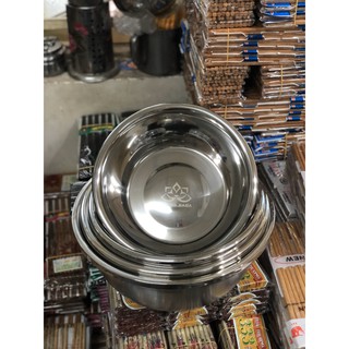 Thau sâu lòng inox 304 giá rẻ hiệu bông sen
