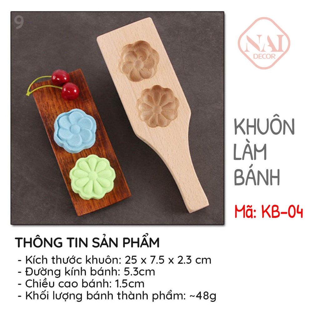 Khuôn gỗ làm bánh trung thu nhiều mẫu