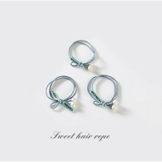 Dây chun cột tóc handmade nơ đính hạt