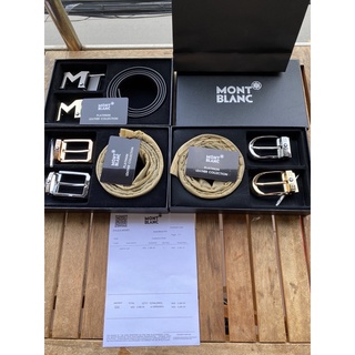 Thắt lưng MB 2 mặt khoá da thật