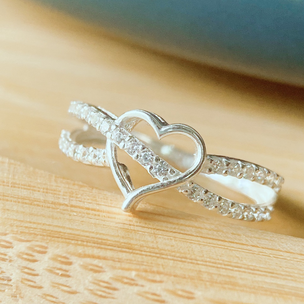 Nhẫn bạc 925 kiểu dáng mặt hình trái tim thời trang cho nữ ANTA Jewelry - ATJ6551M