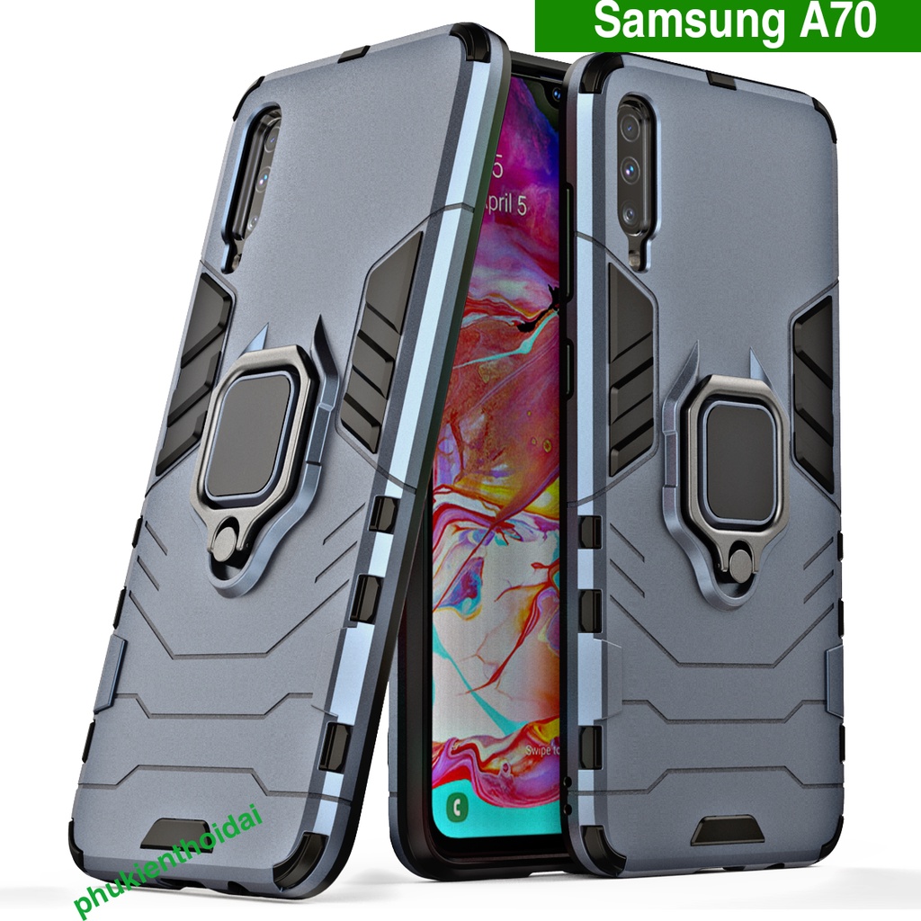 Ốp lưng Samsung A70 / A72 / A72 5G / A73 5G chống sốc Iron Man Iring cao cấp giá đỡ xem phim