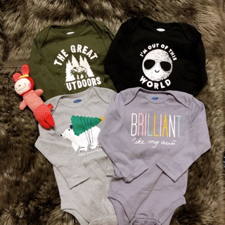 Set 4c body chip dài tay Old Navy (inb chọn size màu)