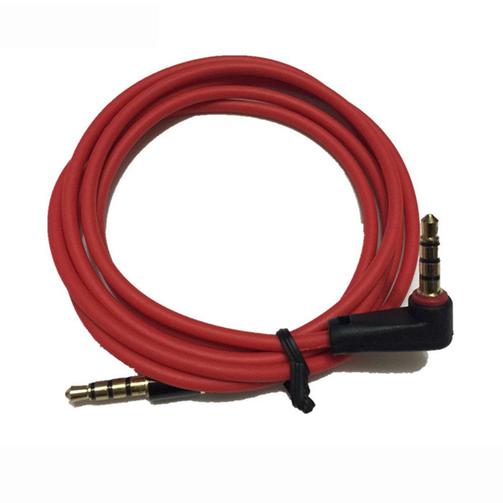 1 Dây Cáp Âm Thanh Thay Thế Giắc Cắm 3.5mm Dài 1.2m 90 Độ Nhiều Màu Cho Loa Xe Hơi