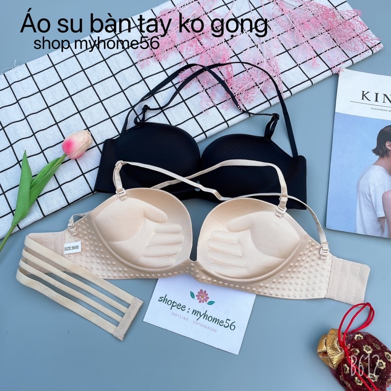 Áo ngực ko gọng bàn tay nâng ngực dây chéo nâng ngực 9609