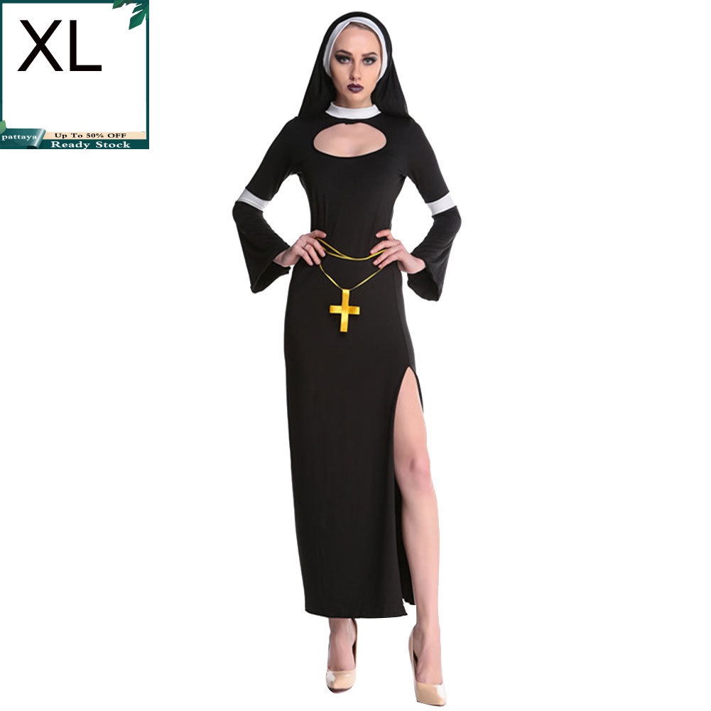Đầm tay dài xẻ tà hóa trang Halloween gợi cảm cho nữ | BigBuy360 - bigbuy360.vn
