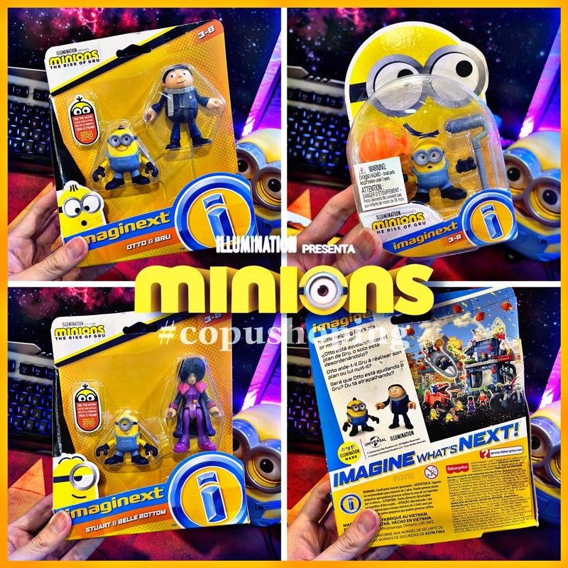 Mô hình Minions Otto và Gru trong sự trỗi dậy của Gru