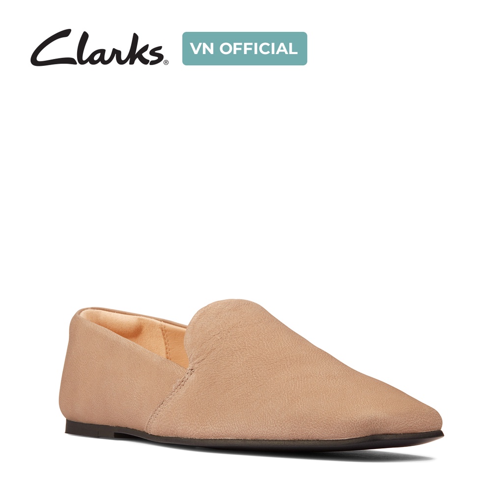 Giày cao gót nữ CLARKS Pure Slip màu nâu ngả vàng sáng