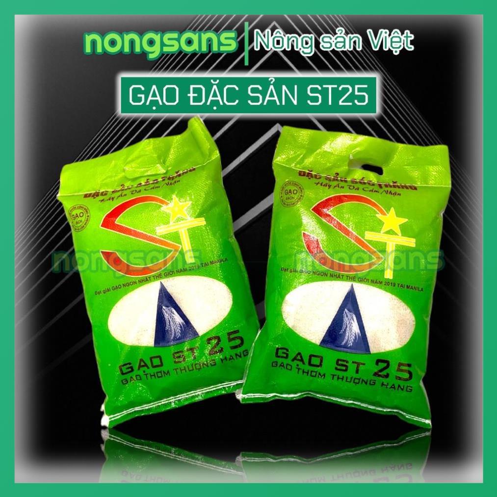 Gạo ST25 𝐁𝐈̣𝐂𝐇 𝟏𝐊𝐆 dẻo mềm, ngon cơm - Gạo ngon nhất Thế Giới 2019