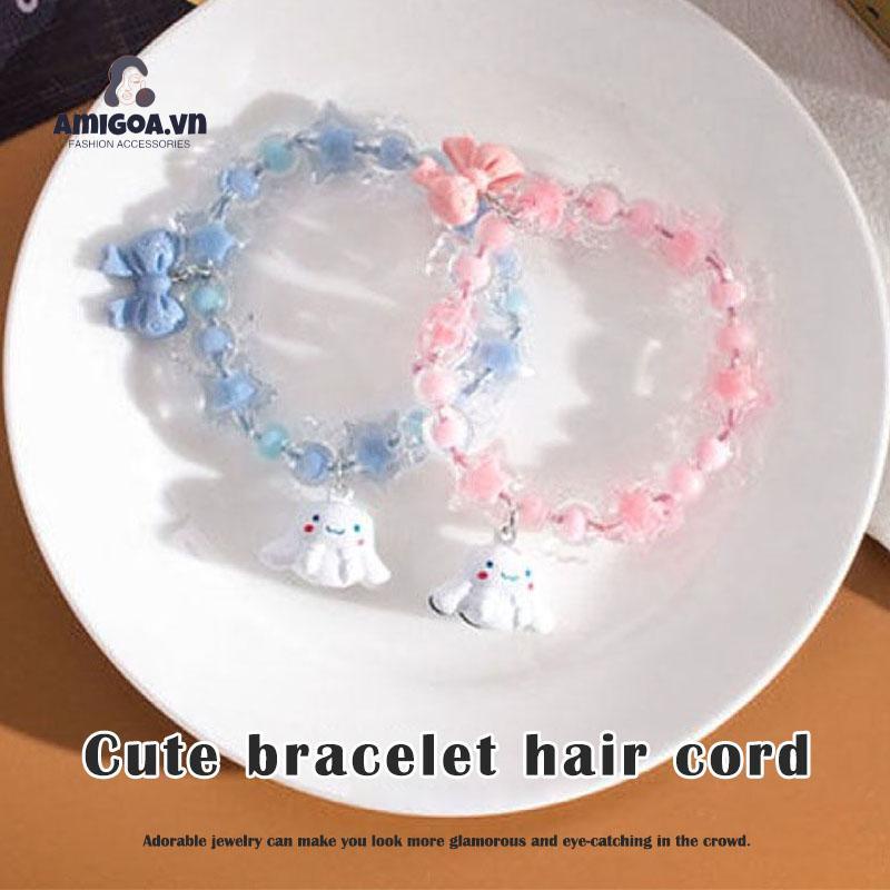 ✨✨Vòng tay xỏ hạt hình ngôi sao/ tai cún dễ thương thời trang cho bé gái