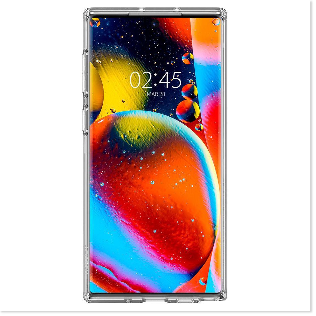 [HÀNG CHÍNH HÃNG] Ốp Samsung Galaxy Note 10 Spigen Ultra Hybrid S mặt lưng PC trong suốt không ngã màu
