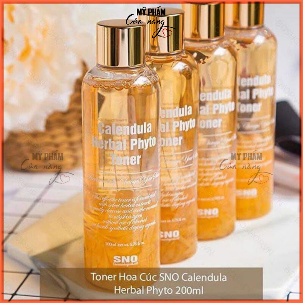 Nước Hoa Hồng Hoa Cúc SNO Calendula Herbal Phyto Toner 200ml