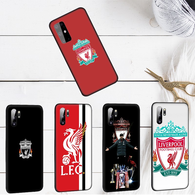 Ốp lưng silicone hình logo đội bóng Liverpool cho Samsung Galaxy A60 A70 A70s M10 M20 M30 M40 M11 M30s M21 M31 M31s