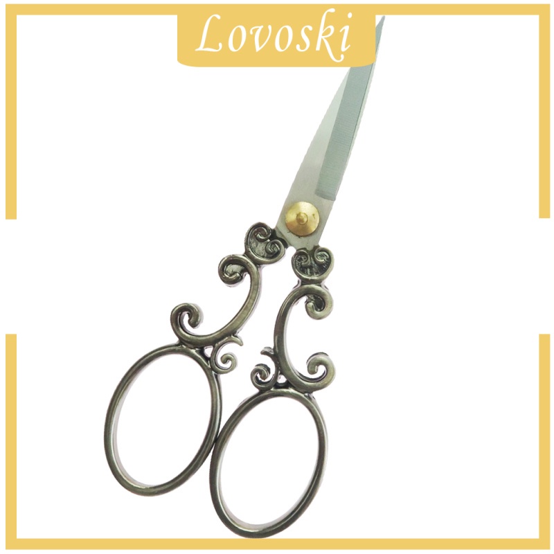 Kéo Inox 5.12 &quot;Họa Tiết Hoa Thêu Phong Cách Vintage