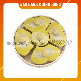 Bán bộ khay gốm sứ Bát Tràng đựng mứt kẹo cao cấp sang trọng