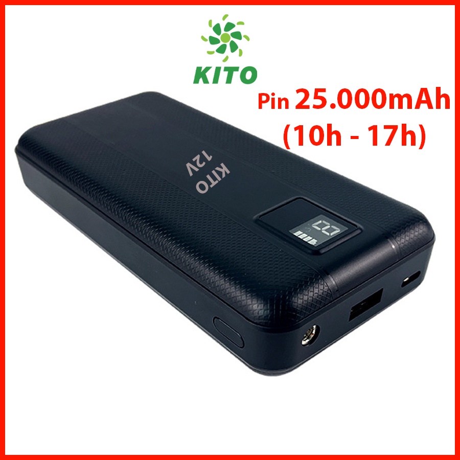 Pin KITO PRO 25.000mAh của Áo Điều Hòa Chính Hãng Nhật Bản, Chạy 10h - 17h, BH 12 Tháng, Lỗi 1 Đổi Mới 1 Trong 1 Năm NEW