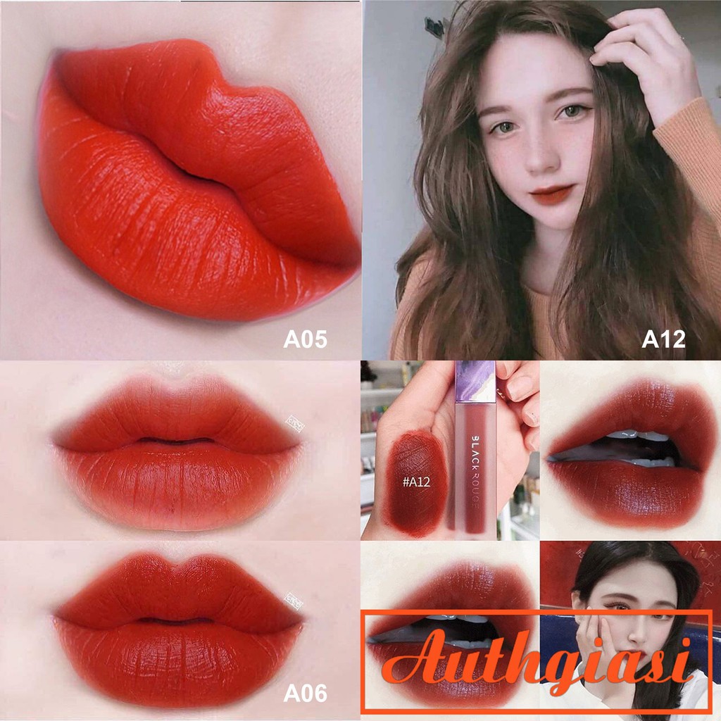 🌸 Dothiengiang 🌸  Son kem mịn lì Black Rouge A03 Đỏ Cam / A05 Cam Đỏ / A06 Đỏ Gạch / A12 Đỏ Nâu / A22 Đỏ Burgundy | BigBuy360 - bigbuy360.vn