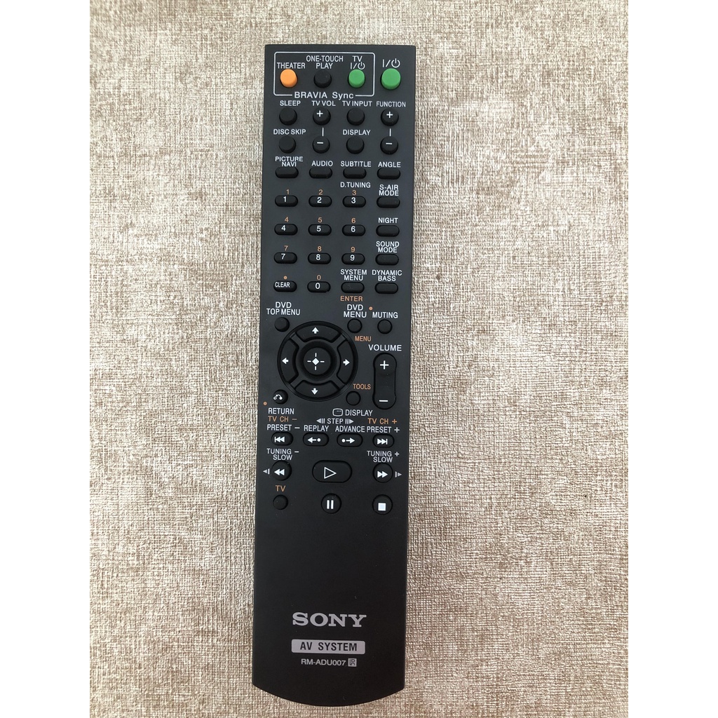 Remote điều khiển giàn âm thanh Sony 5.1 RM- ADU007. Hàng chính hãng-Tặng kèm PIN