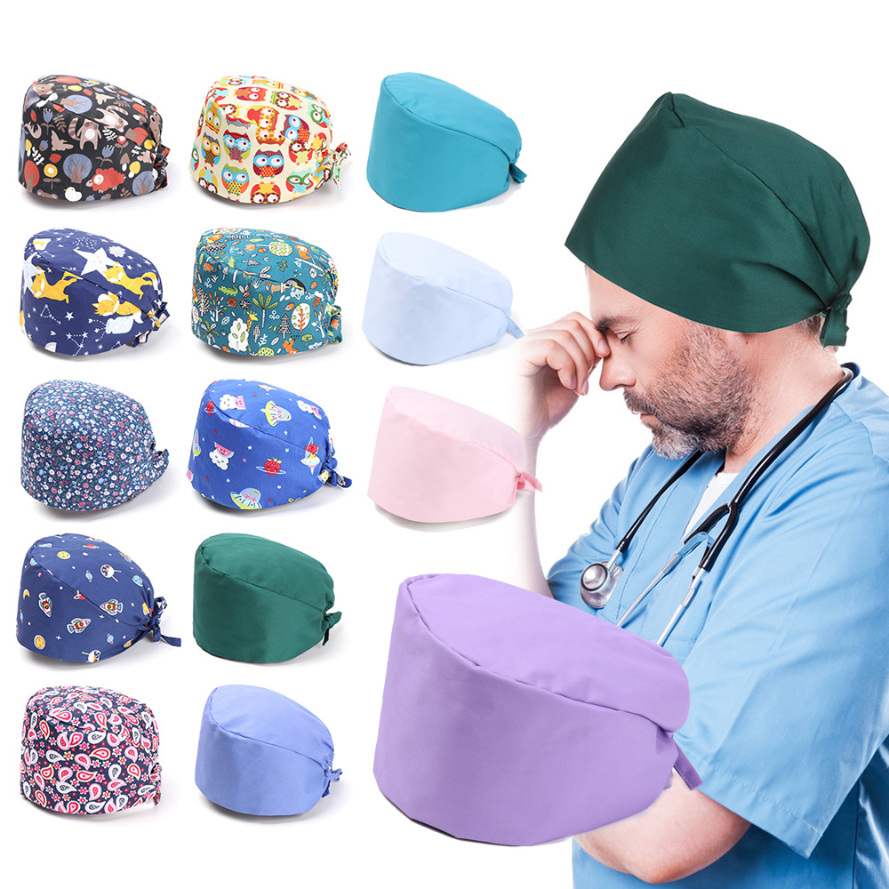 Mũ phẫu thuật hình tròn bằng cotton tùy chỉnh tiện dụng cho gia đình
