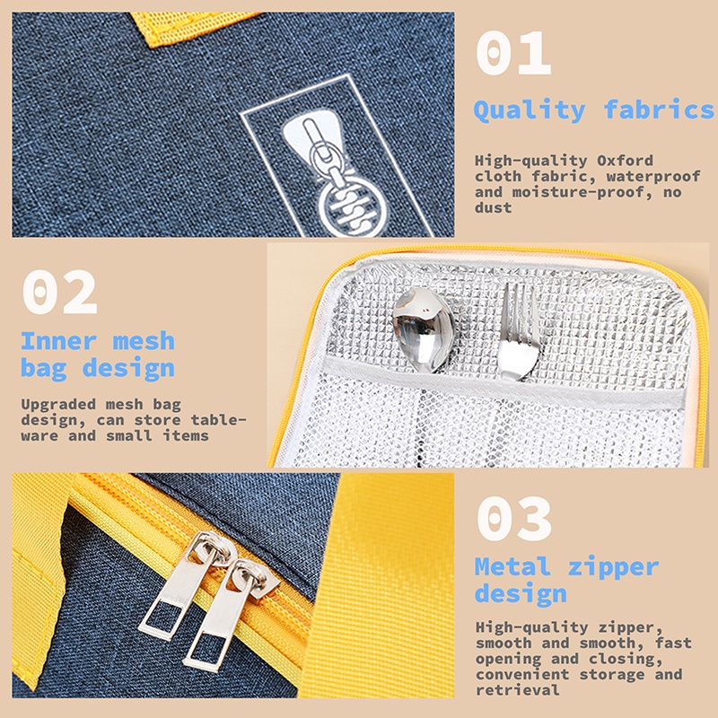 Túi Giữ Nhiệt Đựng Hộp Cơm Trưa / Đồ Ăn Trưa