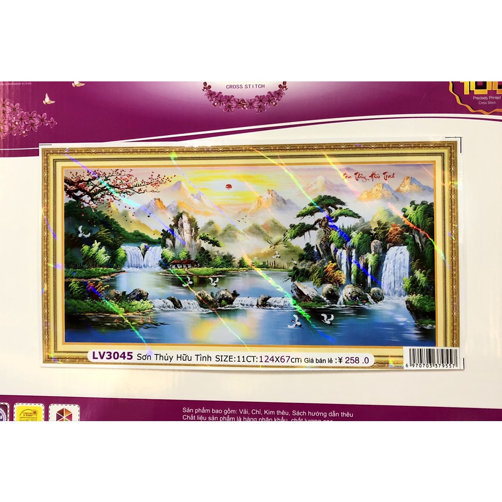 Tranh thêu phong cảnh Lv3045