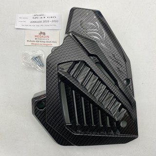 Ốp quạt gió đen cacbon air blade 2020-2021