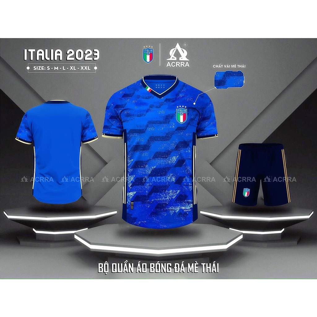 [ in tên sô ] Bộ quần áo thể thao bóng đá nam nữ  đội tuyển  Ý Italia mới nhất