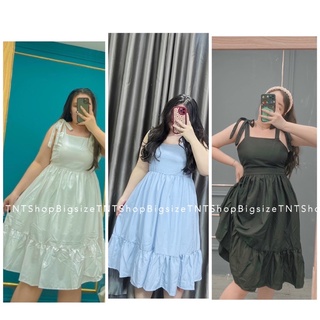 ĐẦM MAXI HAI DÂY [ TNT SHOP BIGSIZE 60kg 90kg ]