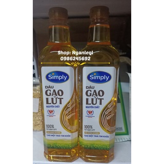 Dầu ăn Simple GẠO LỨT 1 Lít