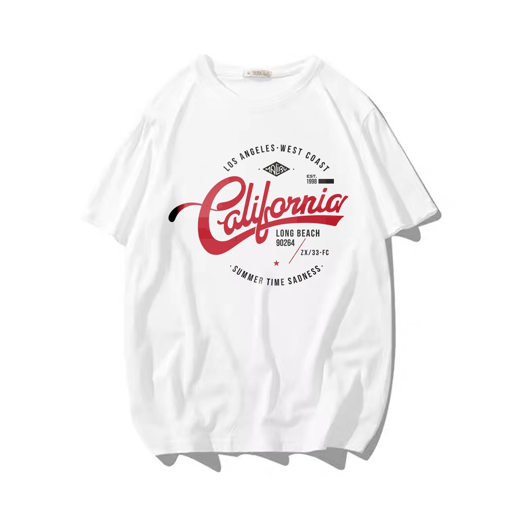 Áo Thun Nam Nữ Unisex Tay Lỡ Form Rộng California, Áo Thun Tay Lỡ Chất Cotton Siêu Mềm Menona 👈