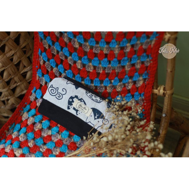 TÚI ĐỰNG BÚT 2 LỚP VẢI CANVAS