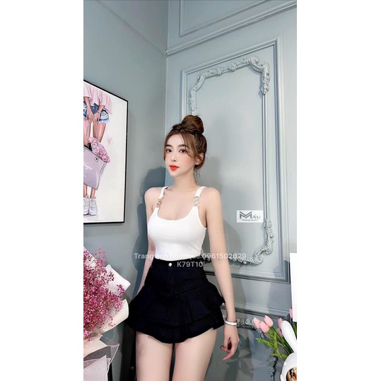 Áo hai dây kiểu có khuy