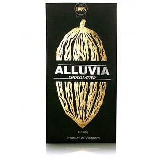 Socola đen Alluvia 100% cacao